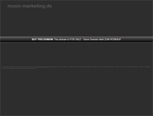 Tablet Screenshot of music-marketing.de